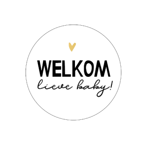 Kadostickers | Welkom lieve baby