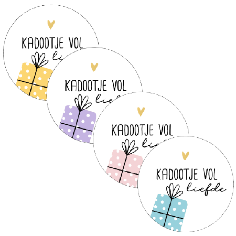Kadostickers | Kadootje vol liefde