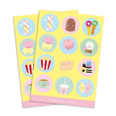 Stickervel | "eten&drinken" Stickervel | "eten&drinken"