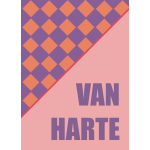 Ansichtkaart | Van harte ruit