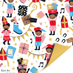 Inpakpapier 70 CM | Pieten party '25