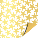 Inpakpapier 70 CM | Stars gold