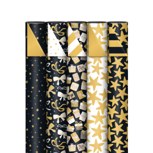 Inpakpapier 70 CM | Black & Gold