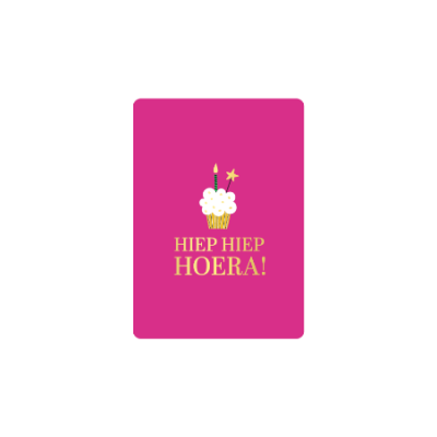 Kaarten mini | Hiep hiep hoera taart Kaarten mini | Hiep hiep hoera taart
