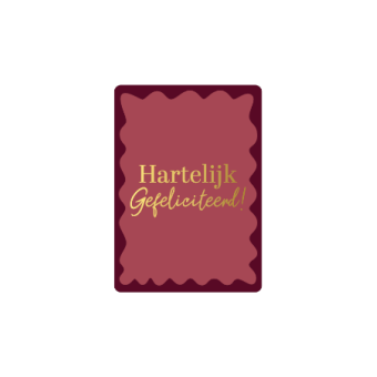 Kaarten mini | Hartelijk gefeliciteerd