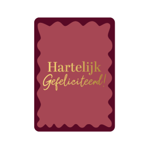 Ansichtkaart | Hartelijk gefeliciteerd