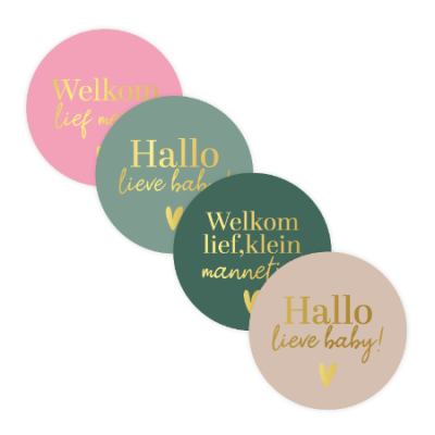 Kadostickers | Welkom lieve baby '25