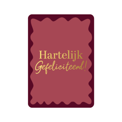 Ansichtkaart | Hartelijk gefeliciteerd