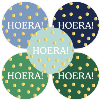 Kadostickers | Hoera blue