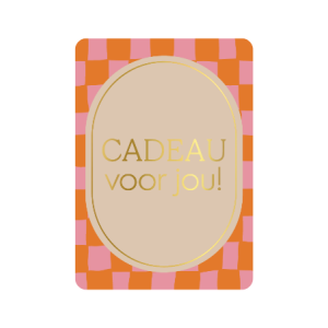 Ansichtkaart | Cadeau voor jou oranje