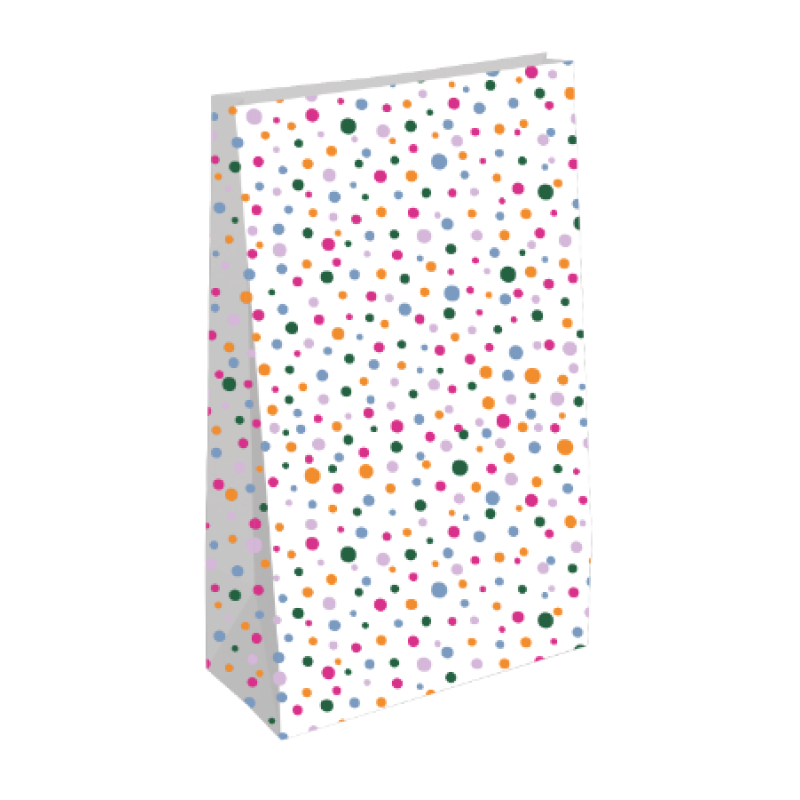 Kraft blokzak | Confetti feest