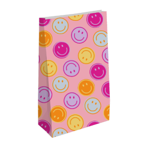 Kraft blokzak | Smiley pink