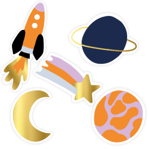 Kadostickers | Rocket 1 + 1 gratis