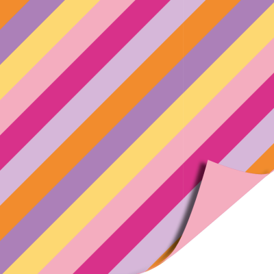 Inpakpapier 30 CM | Stripes pink