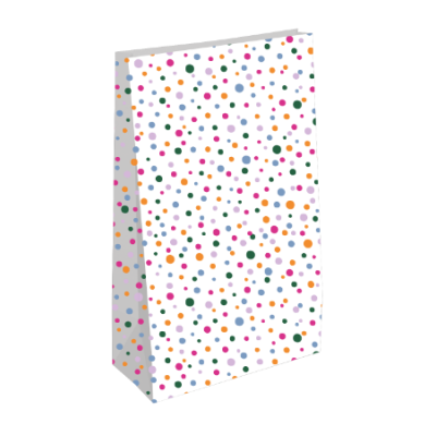Kraft blokzak | Confetti feest