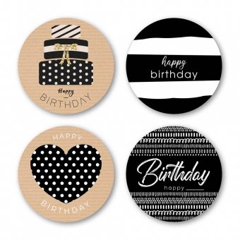 Kadostickers | Happy birthday kraft 