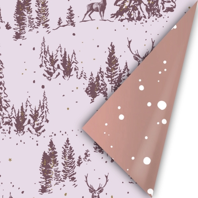 Inpakpapier 50 CM | Reindeer lila