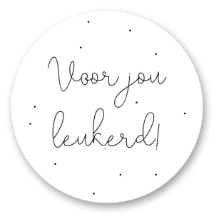 Kadostickers | Voor jou leukerd