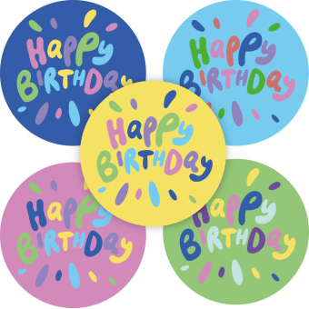 Kadostickers | Happy birthday 1+1 gratis