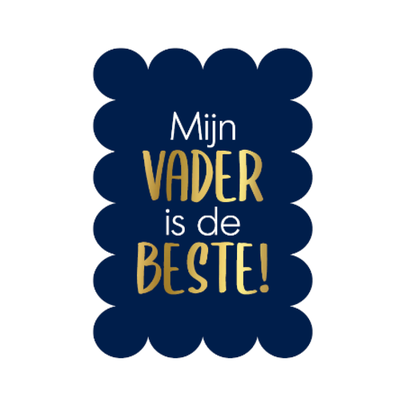 Ansichtkaart | Mijn vader is de beste