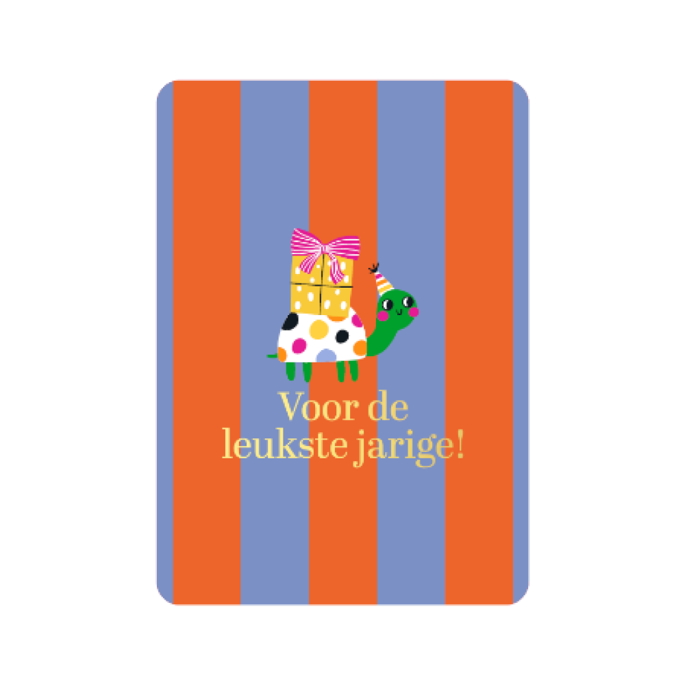 Ansichtkaart | Voor de leukste jarige
