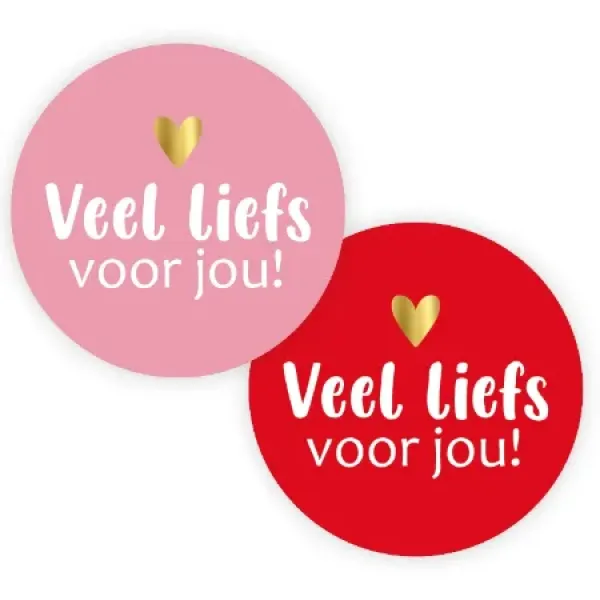 2026 Kadostickers | Veel liefs voor jou rond