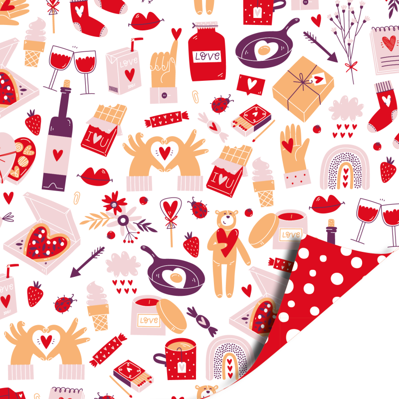Inpakpapier 70 CM | Love