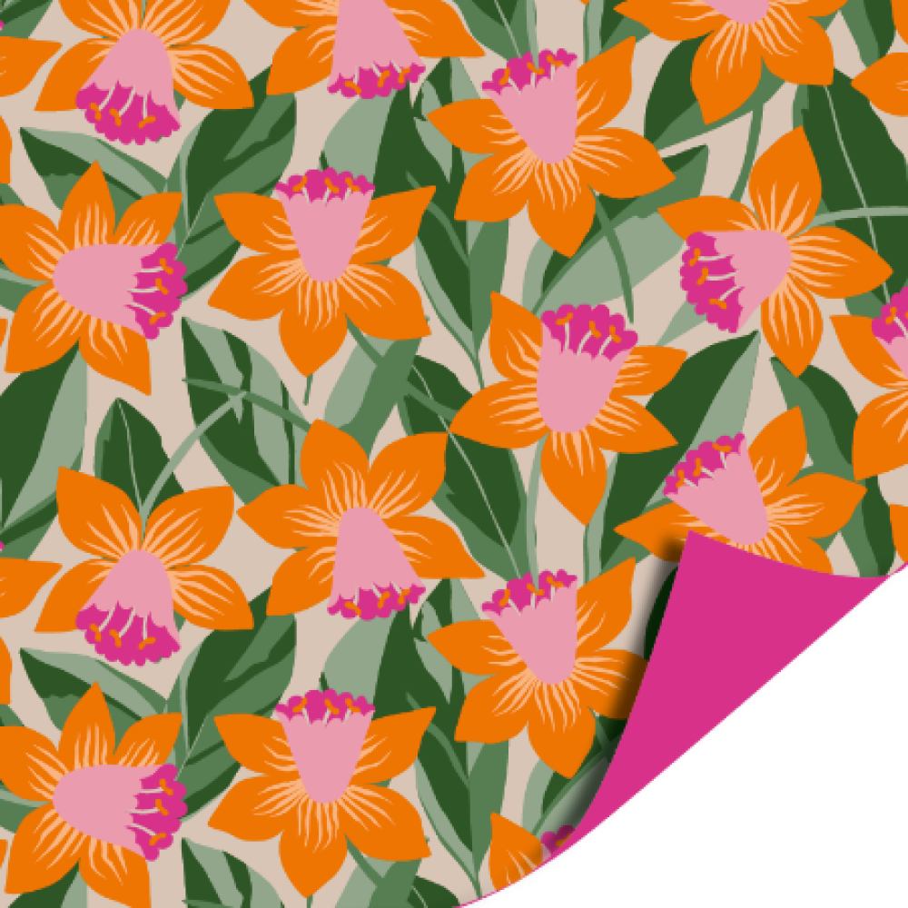 Inpakpapier 30 CM | Retro bloom