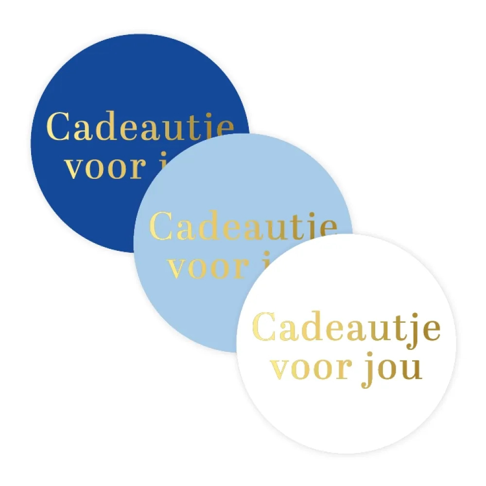Kadostickers | Cadeautje voor jou blauw