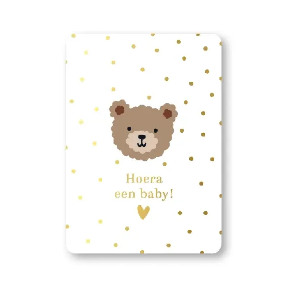 Ansichtkaart | Hoera een baby