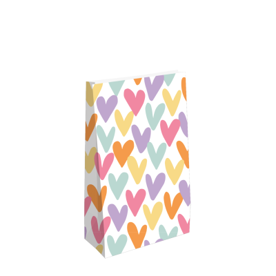 Kraft blokzak | Hartjesregen