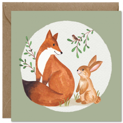 Kaarten | Vos en konijn