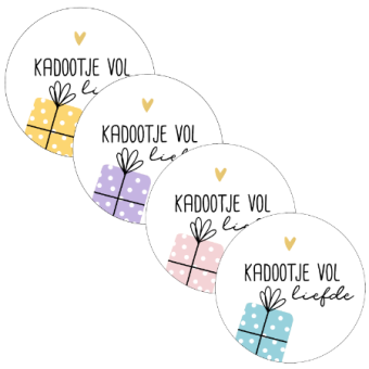 Kadostickers | Kadootje vol liefde