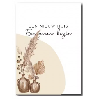 Ansichtkaart | Een nieuw huis, een nieuw begin