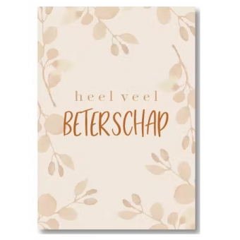 Ansichtkaart | Heel veel beterschap