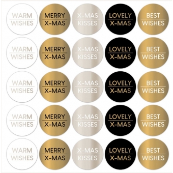 Kadostickers | Kerstwensen chique