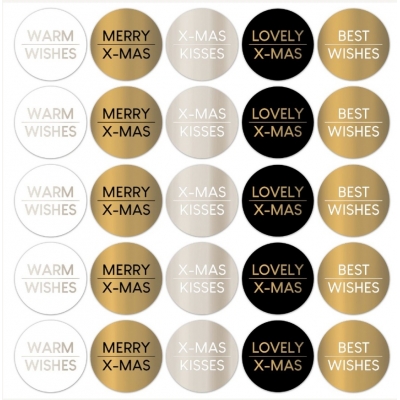 Kadostickers | Kerstwensen chique