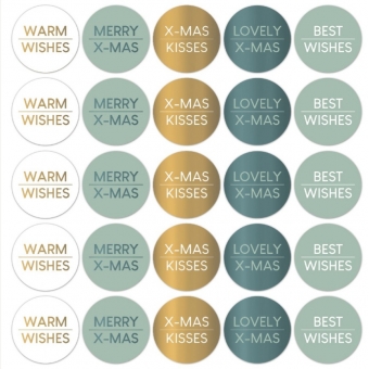 Kadostickers | Kerstwensen cool