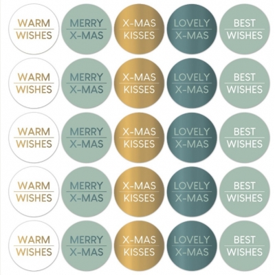 Kadostickers | Kerstwensen cool