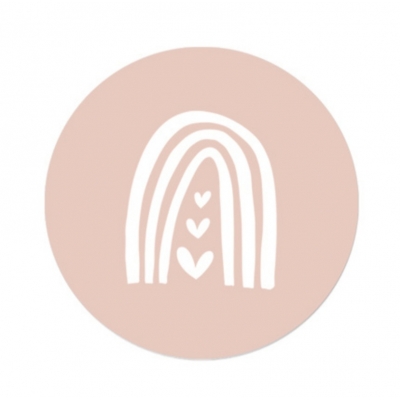 Kadostickers | Regenboog roze Kadostickers | Regenboog roze
